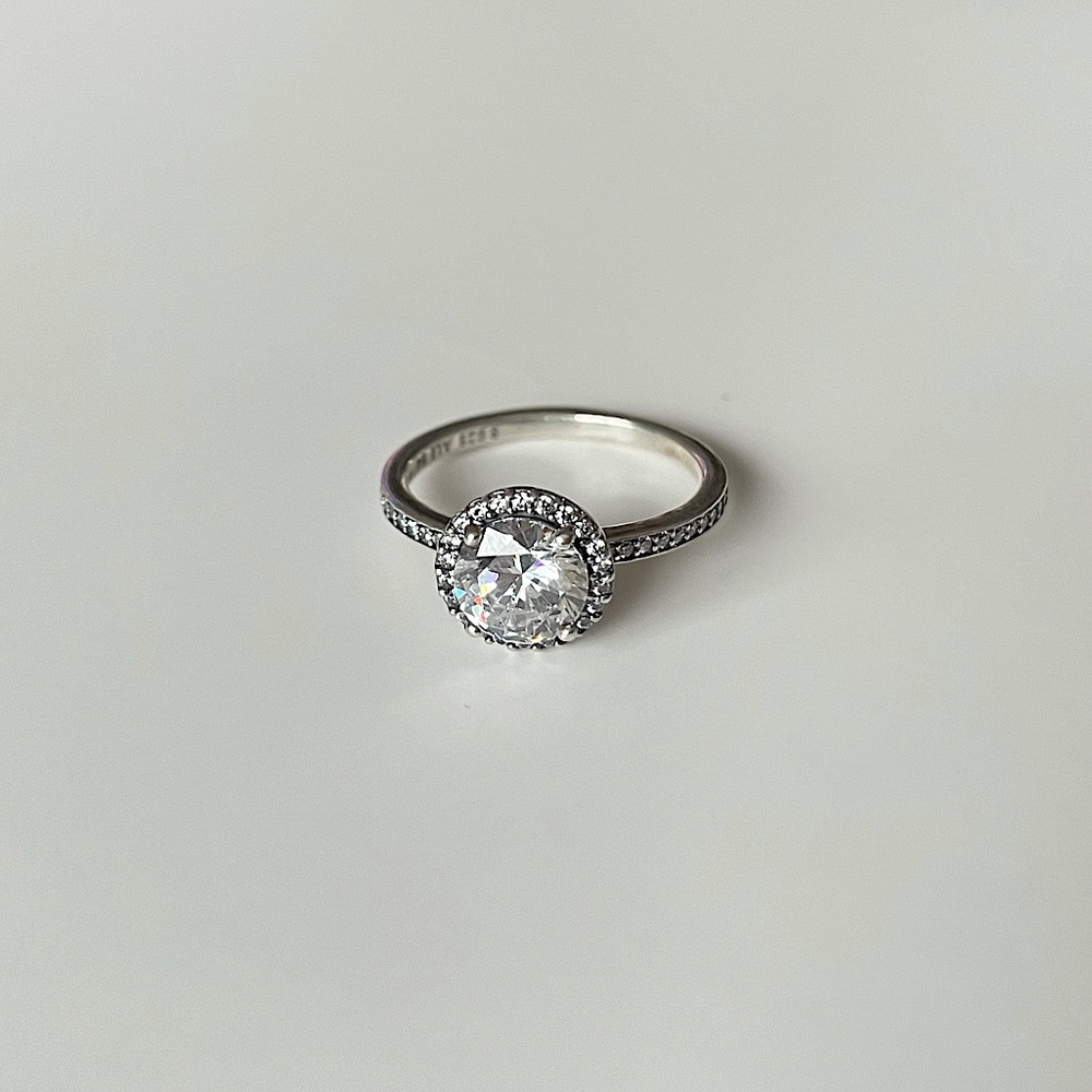 💍 Pandora Round Sparkle Halo Ring